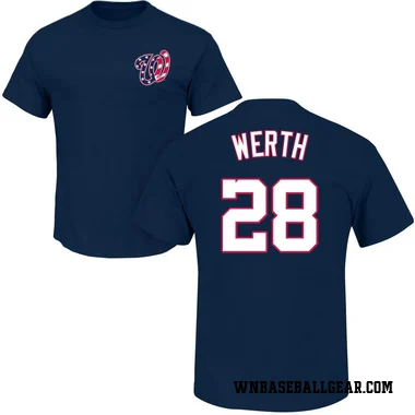 Navy Men's Jayson Werth Washington Nationals Roster T-Shirt -