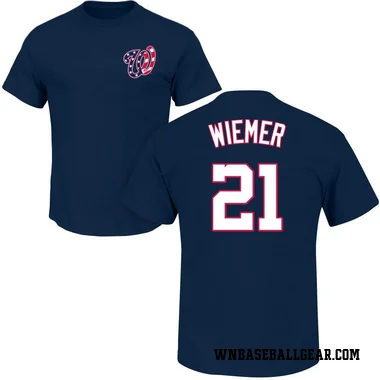 Navy Men's Joey Wiemer Washington Nationals Roster T-Shirt -